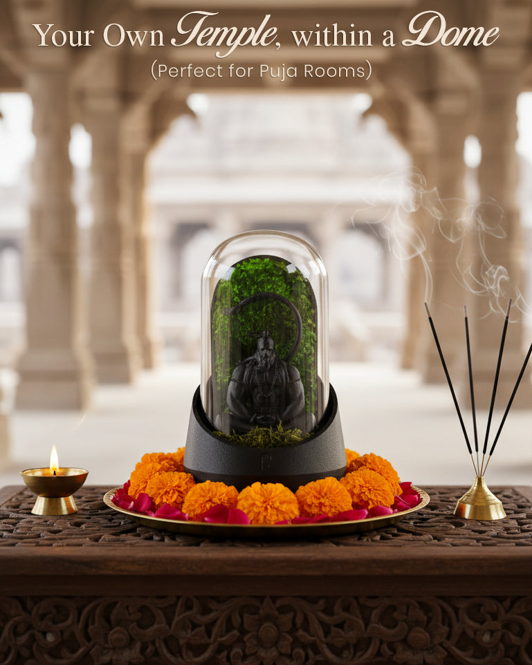 Hanuman Dome in temple corner