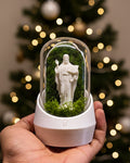 Close-up of Jesus's Car Dome with Aromatherapy Edition highlighting its intricate design and plant life.