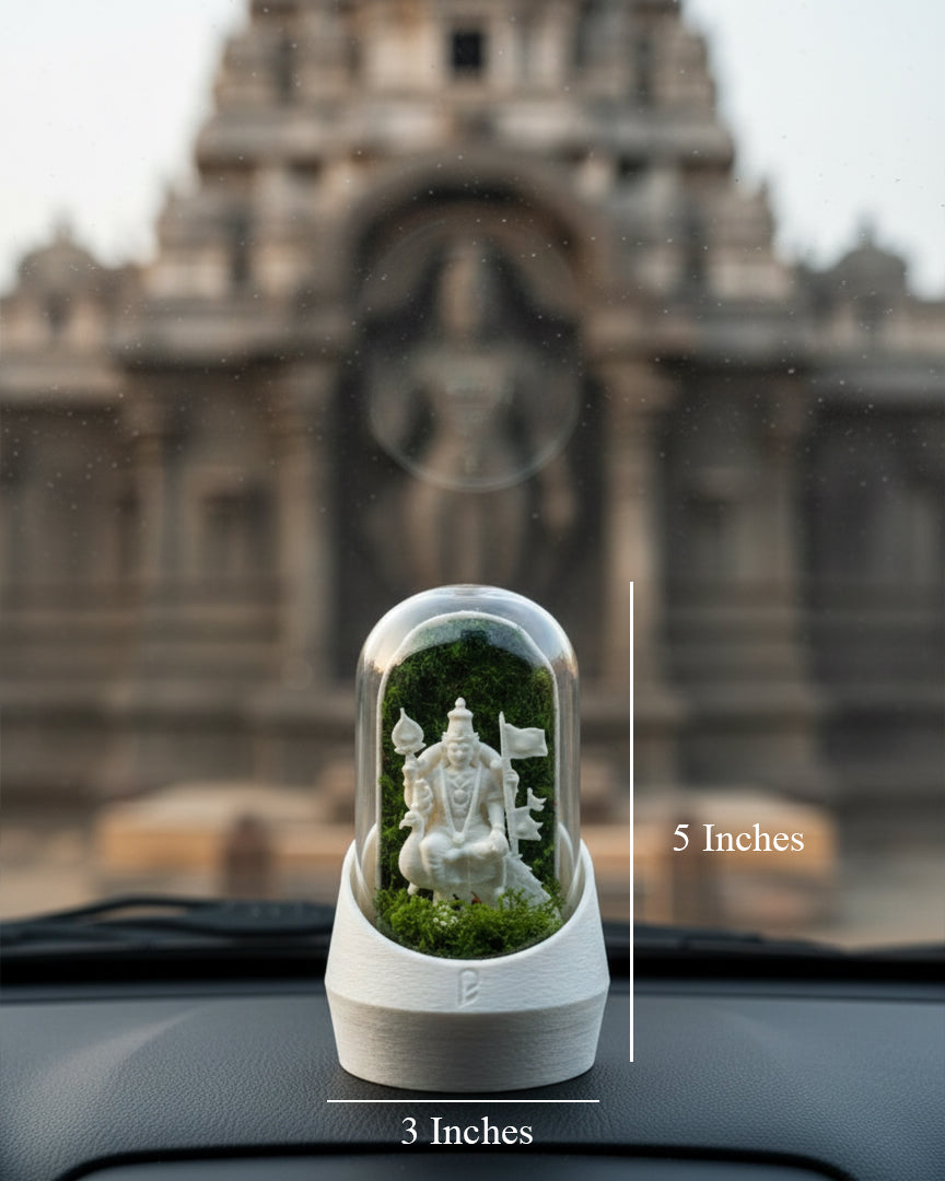 Kartikeya's Car Dome with Aromatherapy Edition - Elegant terrarium design with soothing scents for your car.