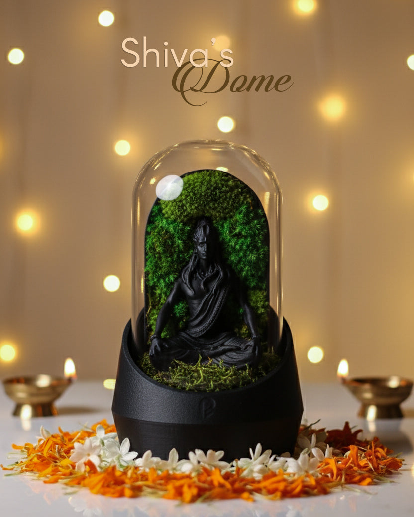Shiva Dome in a serene temple corner
