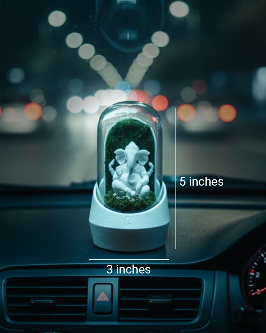 Divine Ganesha's Car Dome - Premium Aroma Edition
