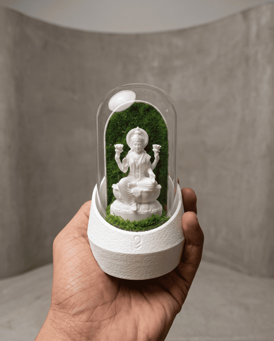 In-hand scale of Laxmi Mata's Dome