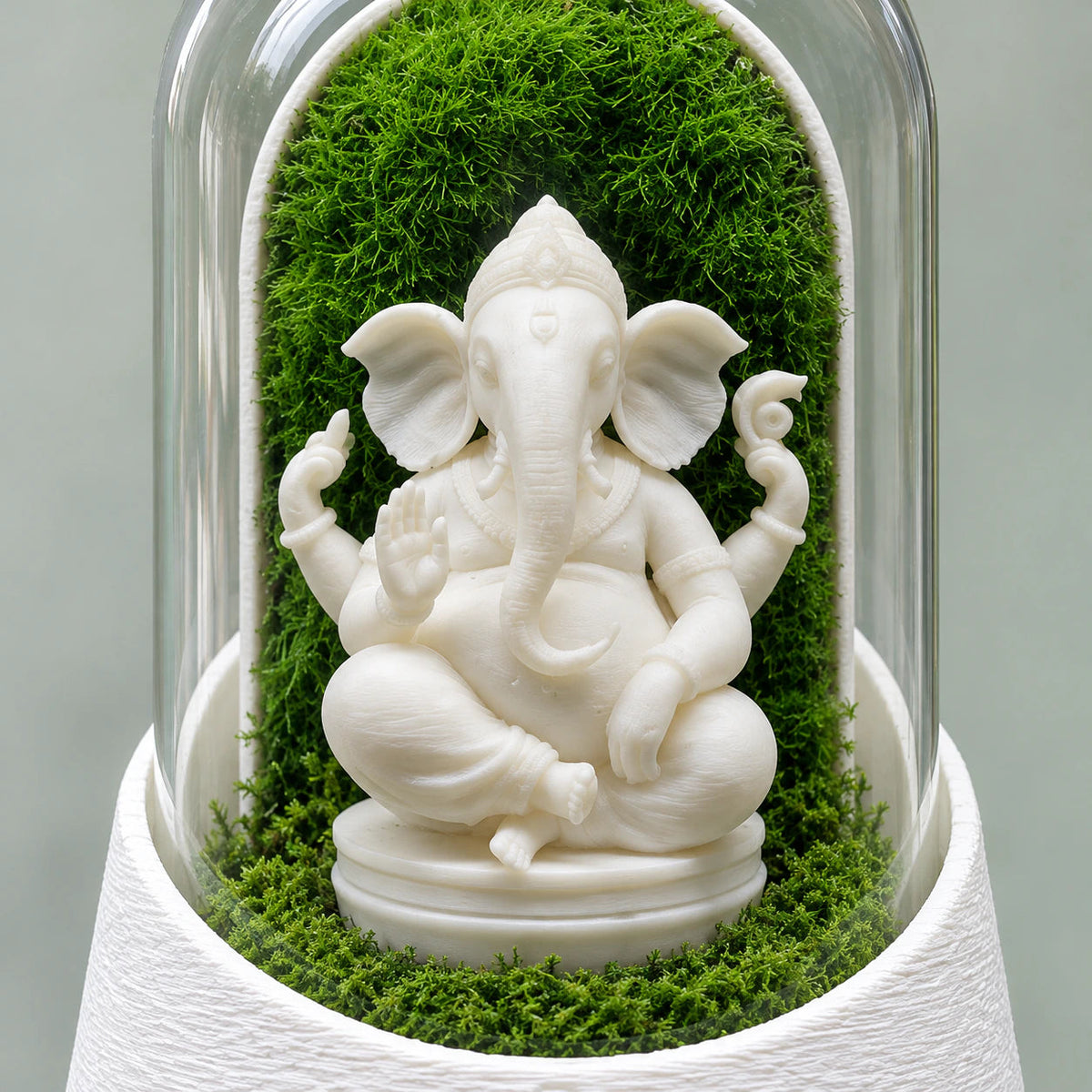 Ganesha, at the centre