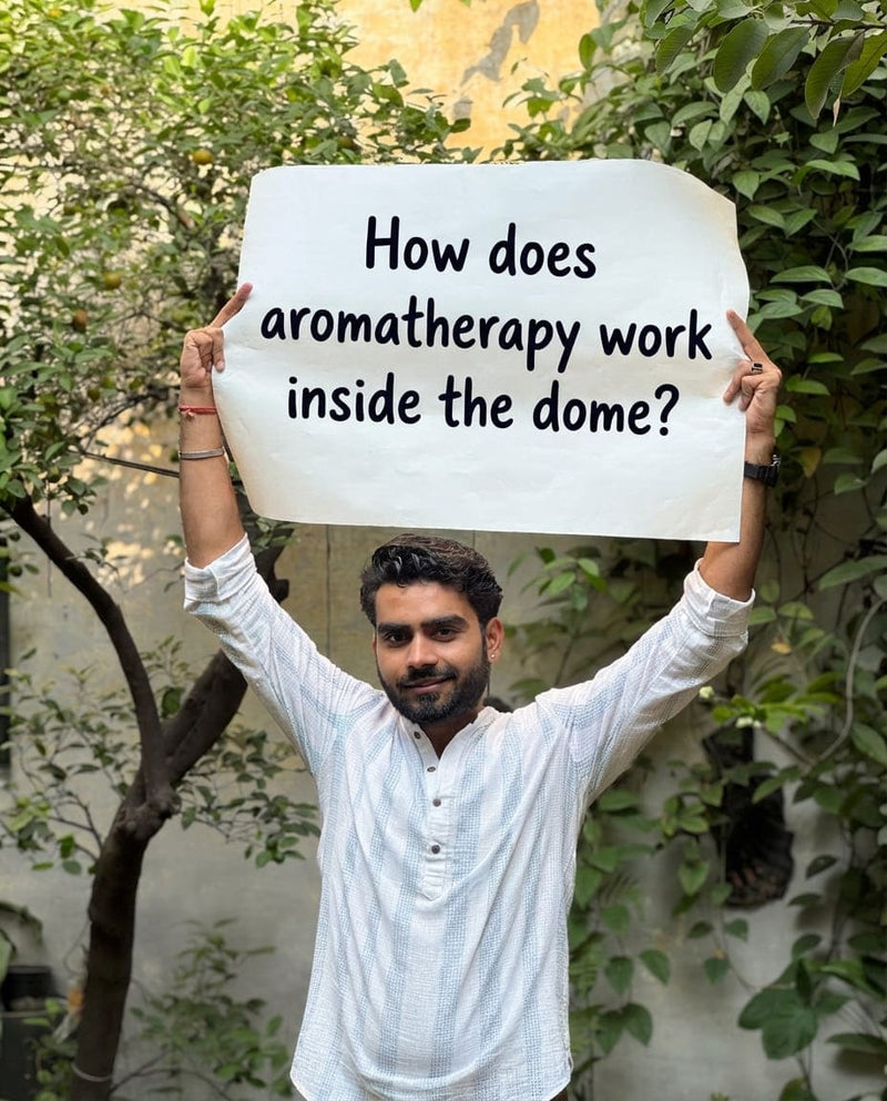 How does aromatherapy work inside the dome?